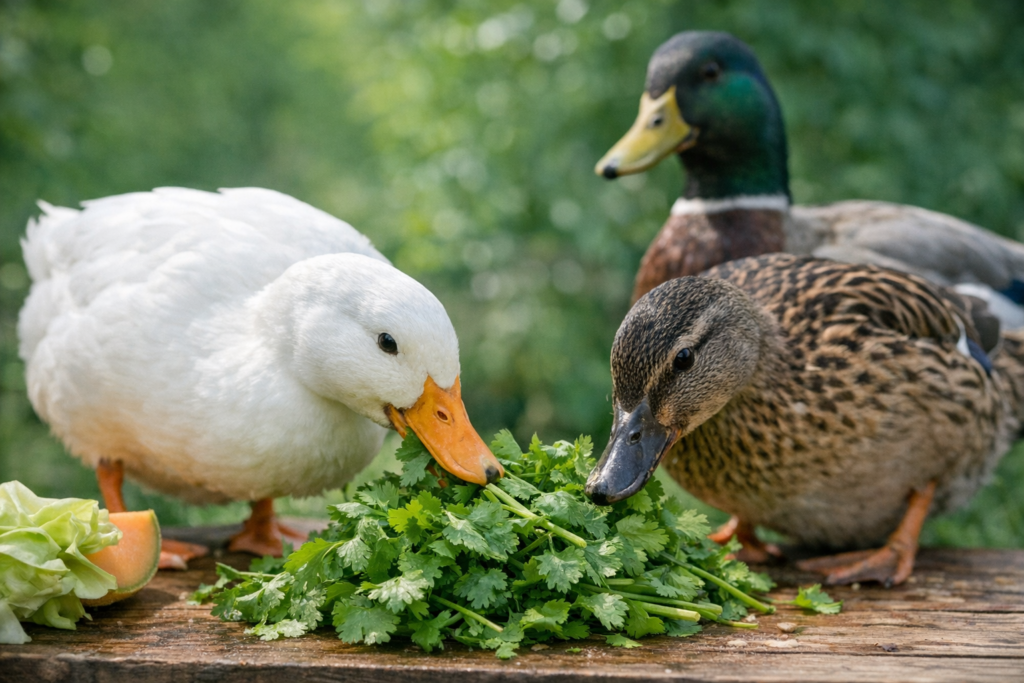 Can Ducks Eat Cilantro