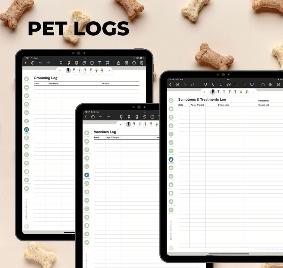 Pet Notebook Digital Planner