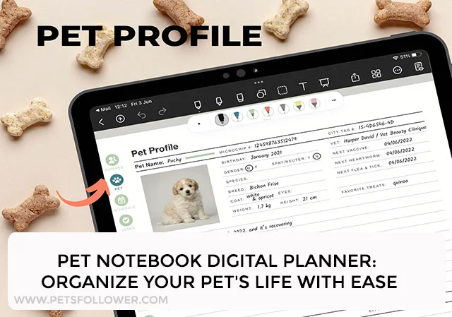 Pet Notebook Digital Planner