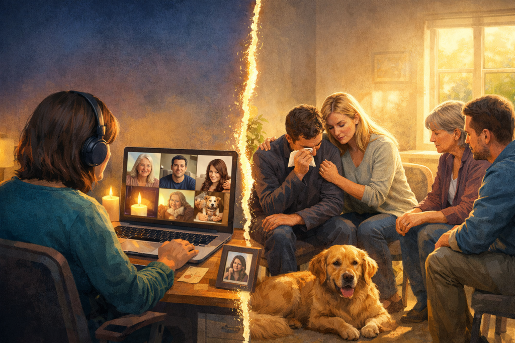 Online vs. In-Person Pet Loss Support Groups